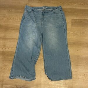 Old Navy Light Blue High-Rise Wide Leg Jeans